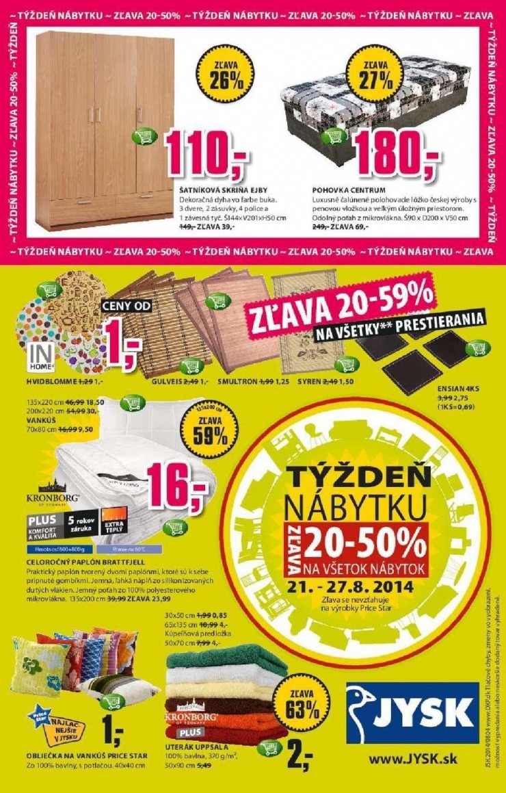leták mimoriadná ponuka Jysk strana 16 leták mimoriadná ponuka Jysk strana 16