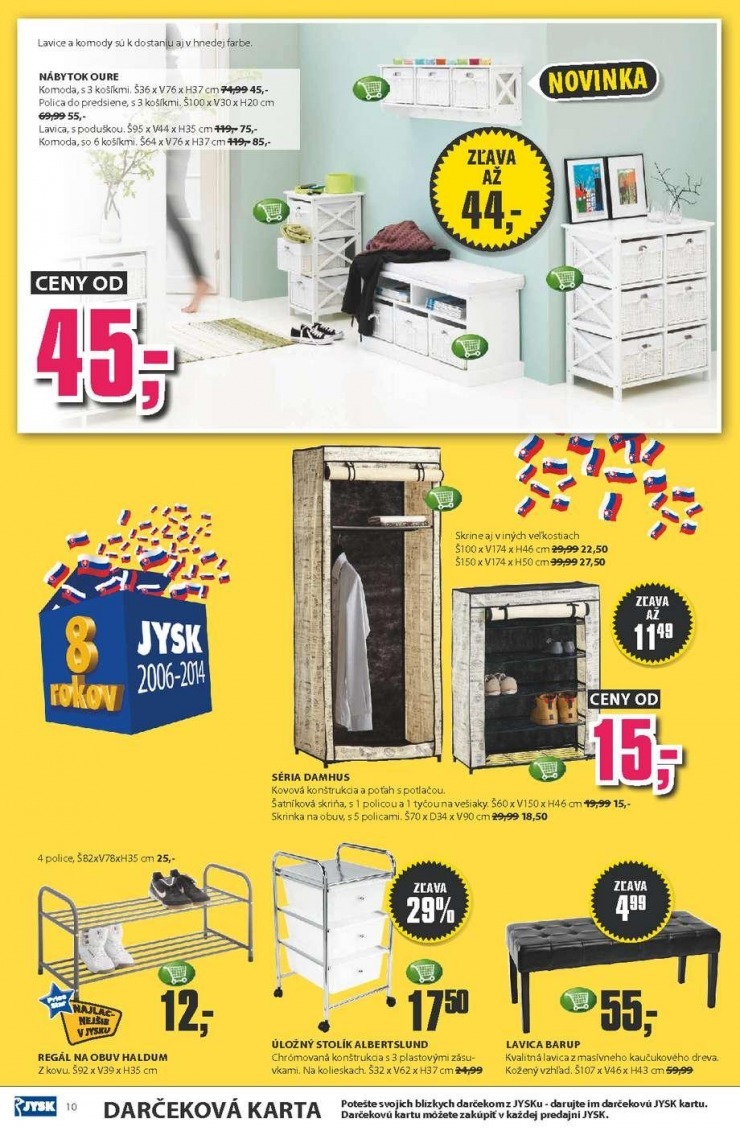 leták Jysk leták - narodeninové ponuky strana 10 leták Jysk leták - narodeninové ponuky strana 10