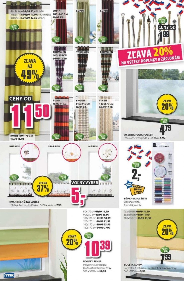 leták Jysk leták - narodeninové ponuky strana 26 leták Jysk leták - narodeninové ponuky strana 26