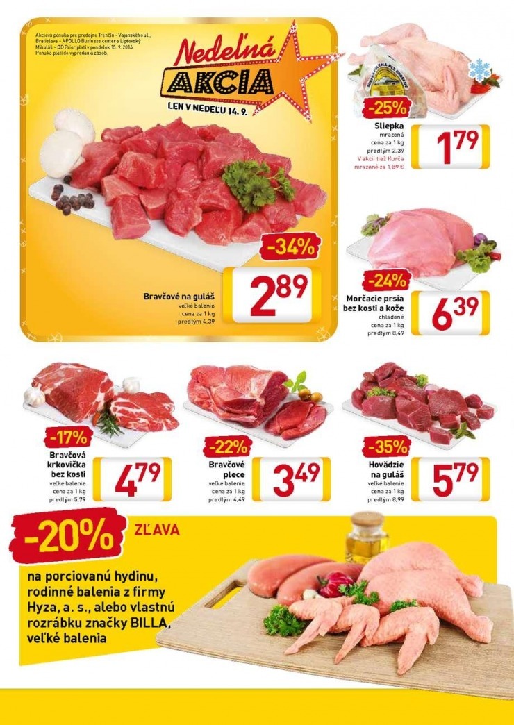leták akčný leták Billa strana 2 leták akčný leták Billa strana 2