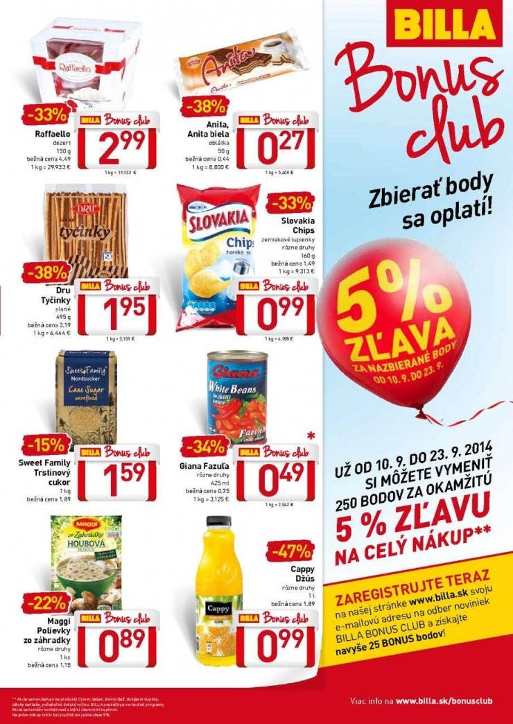 leták akčný leták Billa strana 9 leták akčný leták Billa strana 9