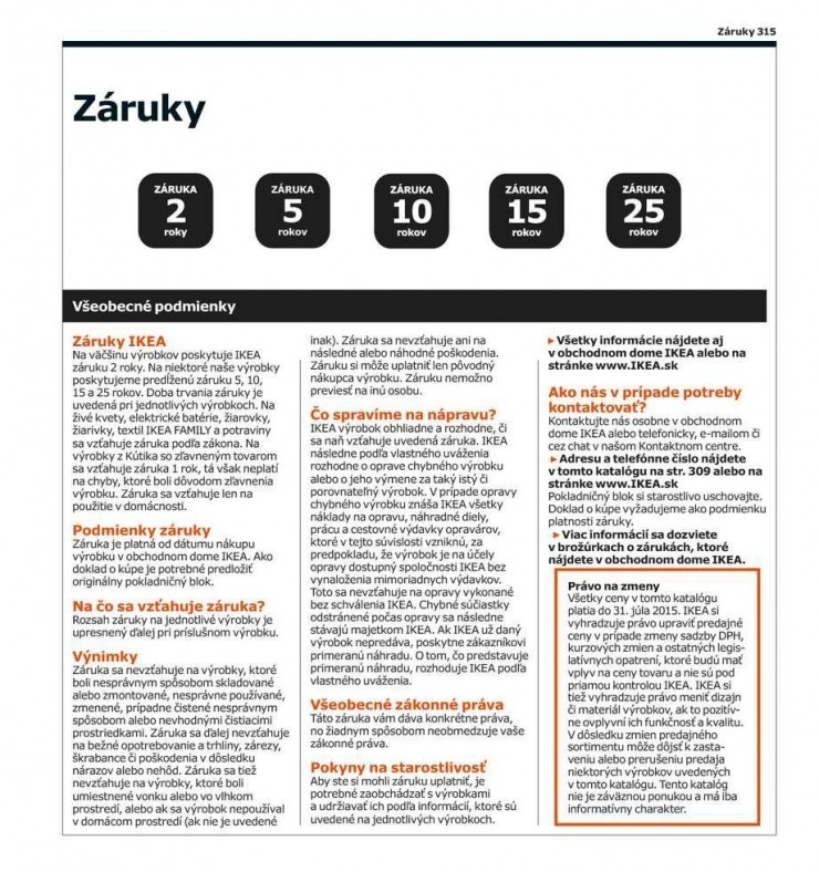 leták akčný katalóg Ikea 2015 strana 315 leták akčný katalóg Ikea 2015 strana 315