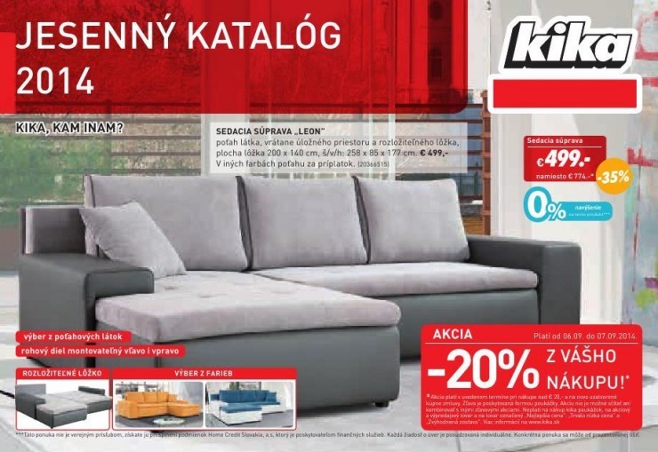 leták kika - jesenný katalóg 2014 strana 1 leták kika - jesenný katalóg 2014 strana 1