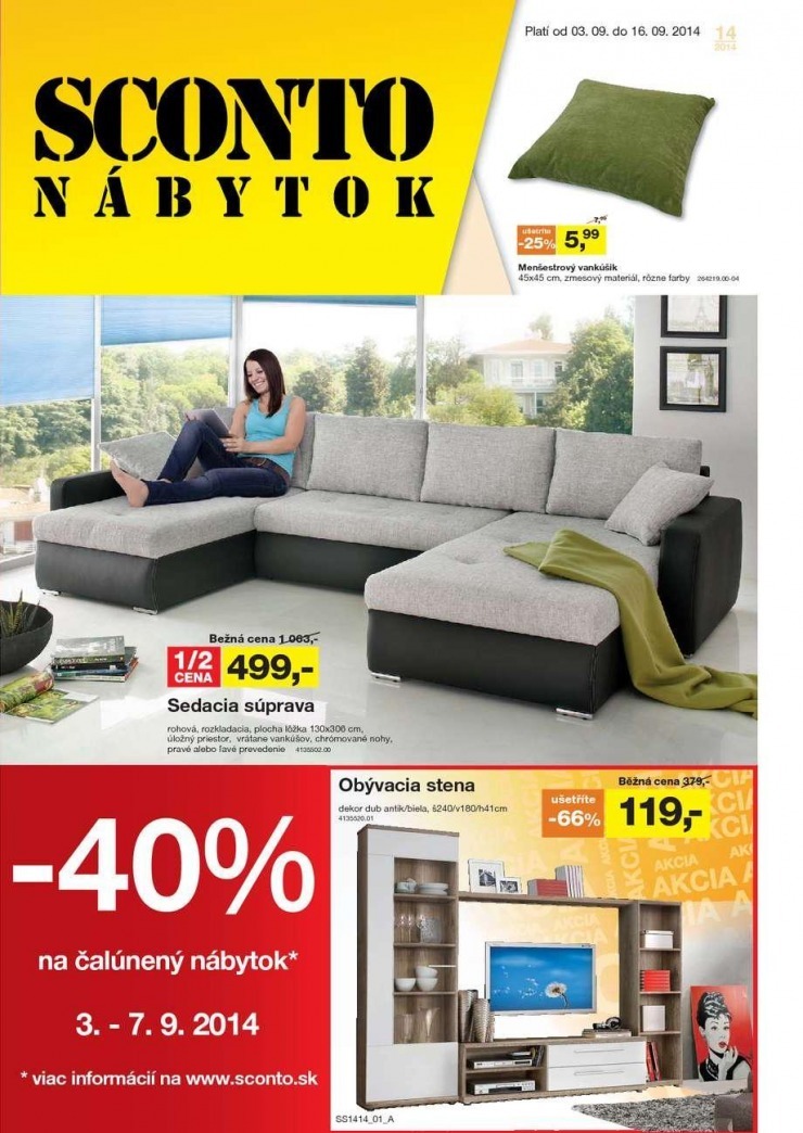 leták akčný leták Sconto nábytok strana 2 leták akčný leták Sconto nábytok strana 2
