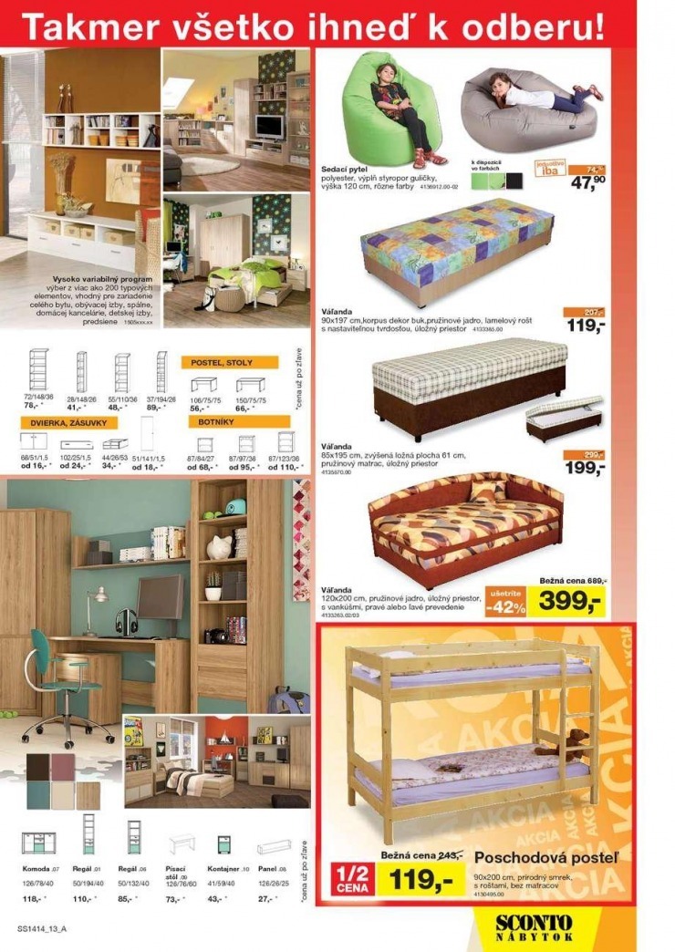 leták akčný leták Sconto nábytok strana 14 leták akčný leták Sconto nábytok strana 14
