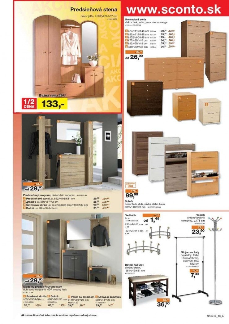 leták akčný leták Sconto nábytok strana 19 leták akčný leták Sconto nábytok strana 19