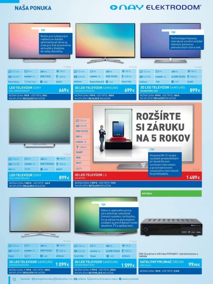 leták mimoriadný leták NAY Elektrodom strana 12 leták mimoriadný leták NAY Elektrodom strana 12