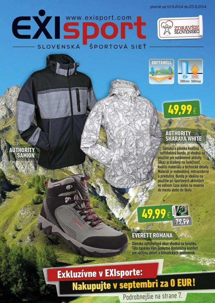 leták akciová ponuka EXIsport strana 1 leták akciová ponuka EXIsport strana 1