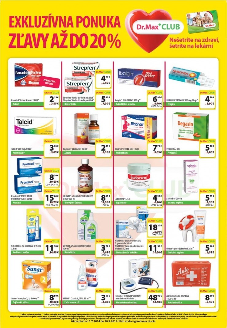 leták exkluzívna ponuka Dr.Max strana 1 leták exkluzívna ponuka Dr.Max strana 1