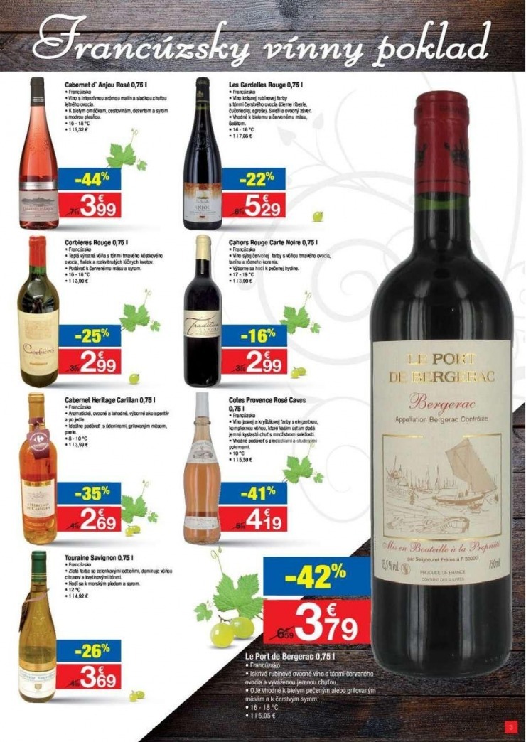 leták Carrefour - katalóg vína strana 3 leták Carrefour - katalóg vína strana 3