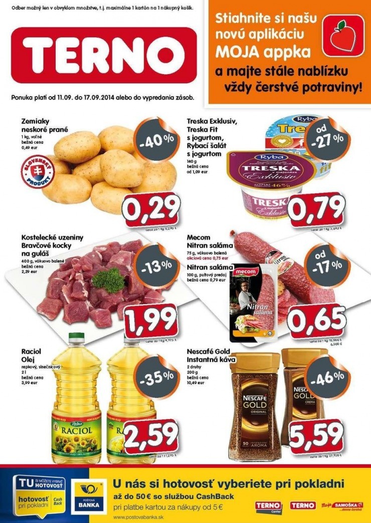 leták TERNO mimoriadný leták strana 1 leták TERNO mimoriadný leták strana 1
