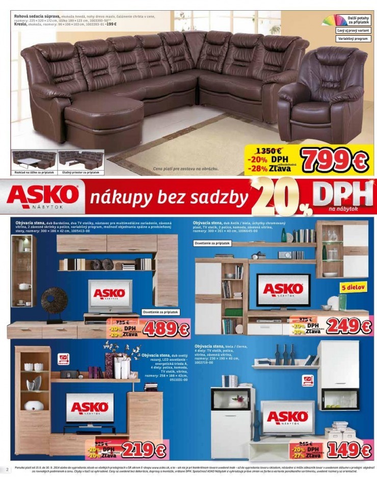 leták akciový leták ASKO nábytok strana 2 leták akciový leták ASKO nábytok strana 2
