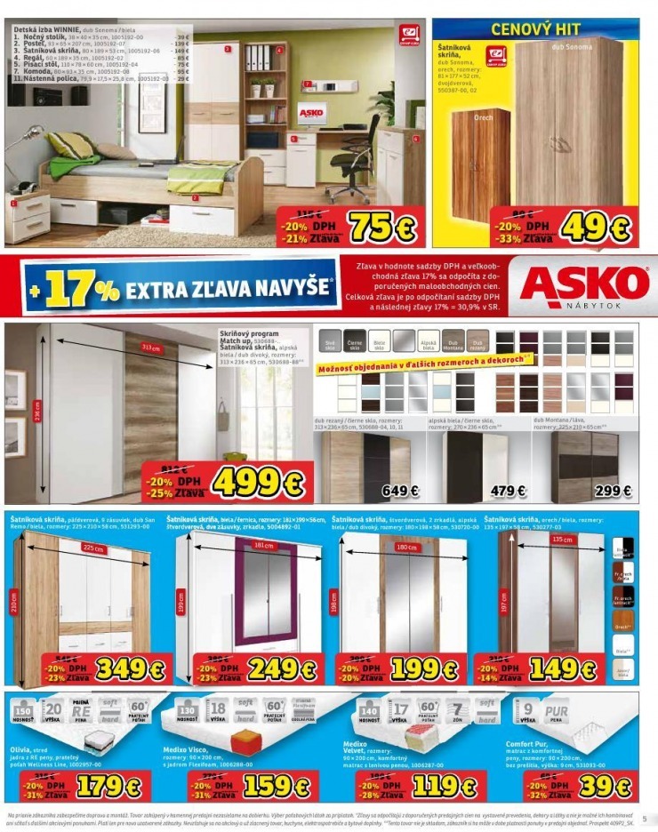 leták akciový leták ASKO nábytok strana 5 leták akciový leták ASKO nábytok strana 5