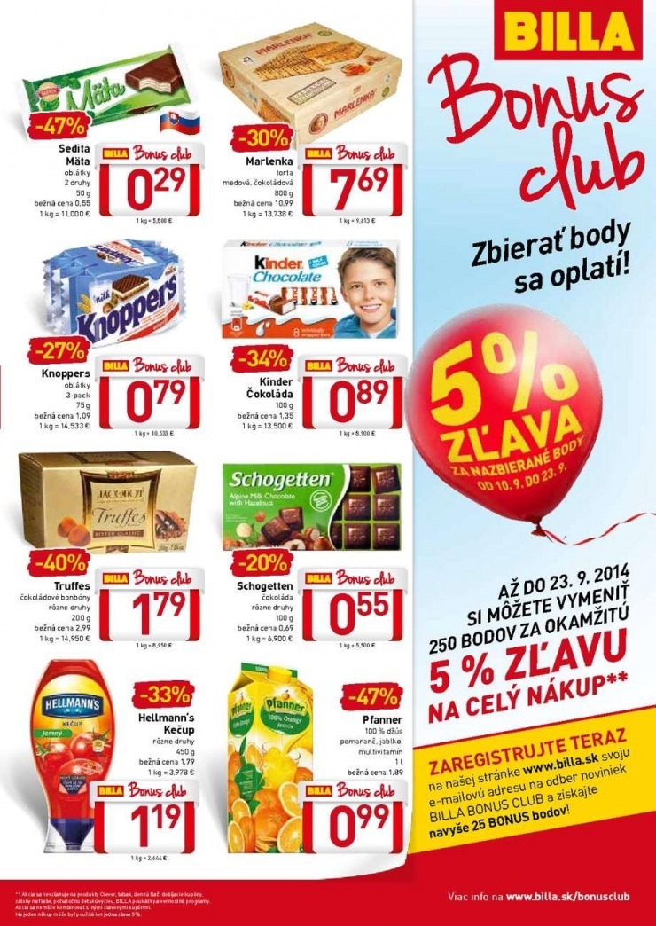 leták mimoriadný leták Billa strana 11 leták mimoriadný leták Billa strana 11
