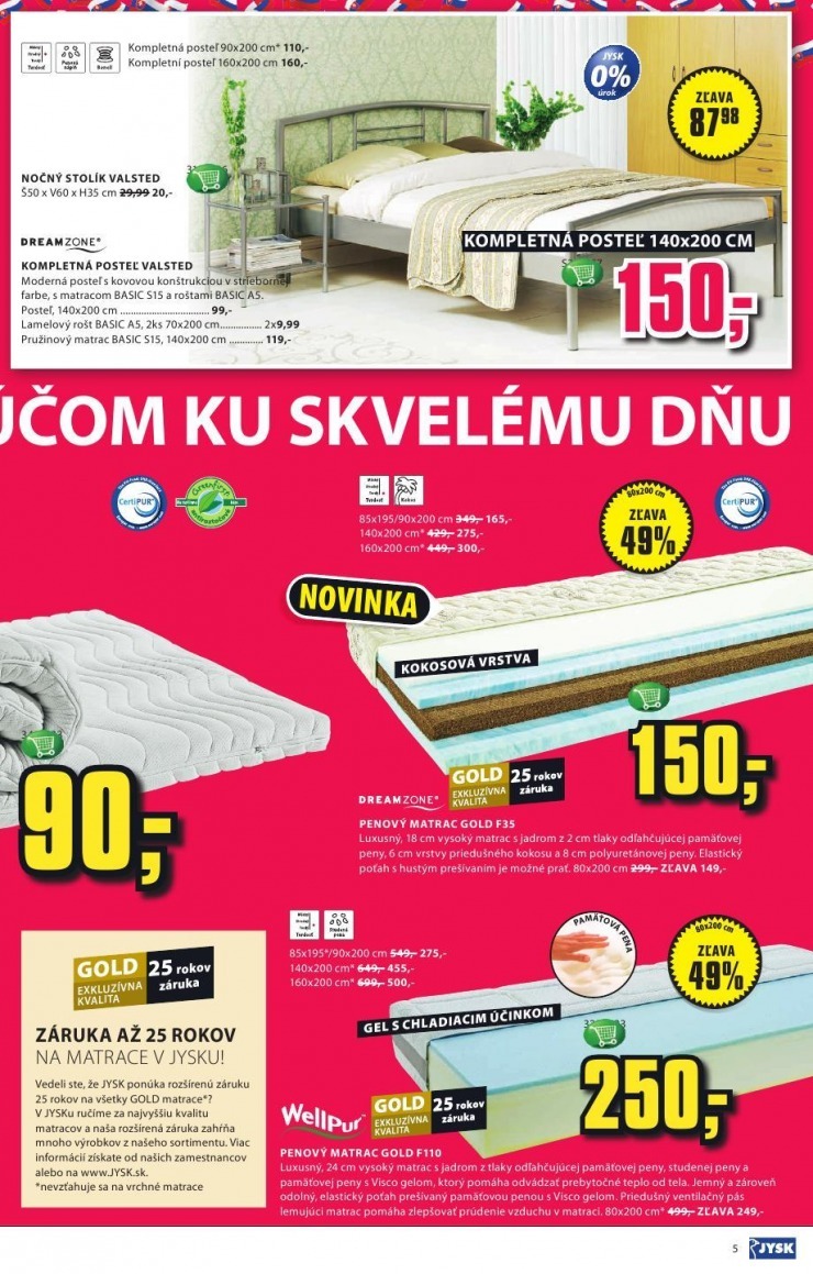 leták extra ponuka Jysk strana 5 leták extra ponuka Jysk strana 5