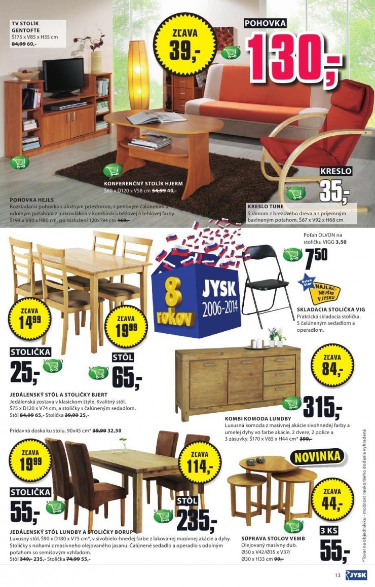 leták extra ponuka Jysk strana 13 leták extra ponuka Jysk strana 13