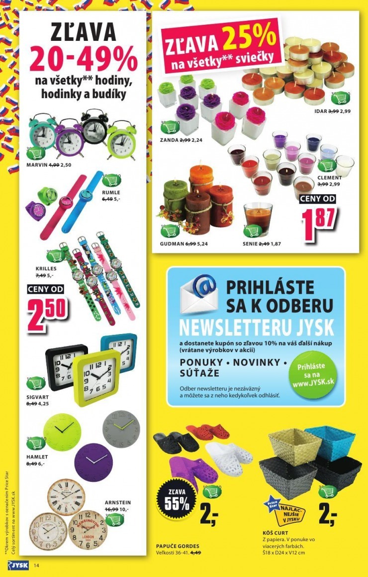 leták extra ponuka Jysk strana 14 leták extra ponuka Jysk strana 14