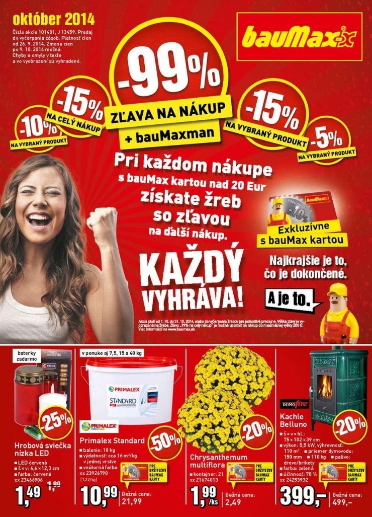 leták bauMax špeciálna októbrová ponuka strana 1 leták bauMax špeciálna októbrová ponuka strana 1