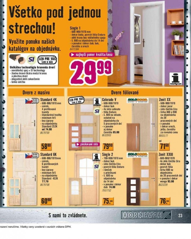 leták extra ponuka HORNBACH strana 23 leták extra ponuka HORNBACH strana 23