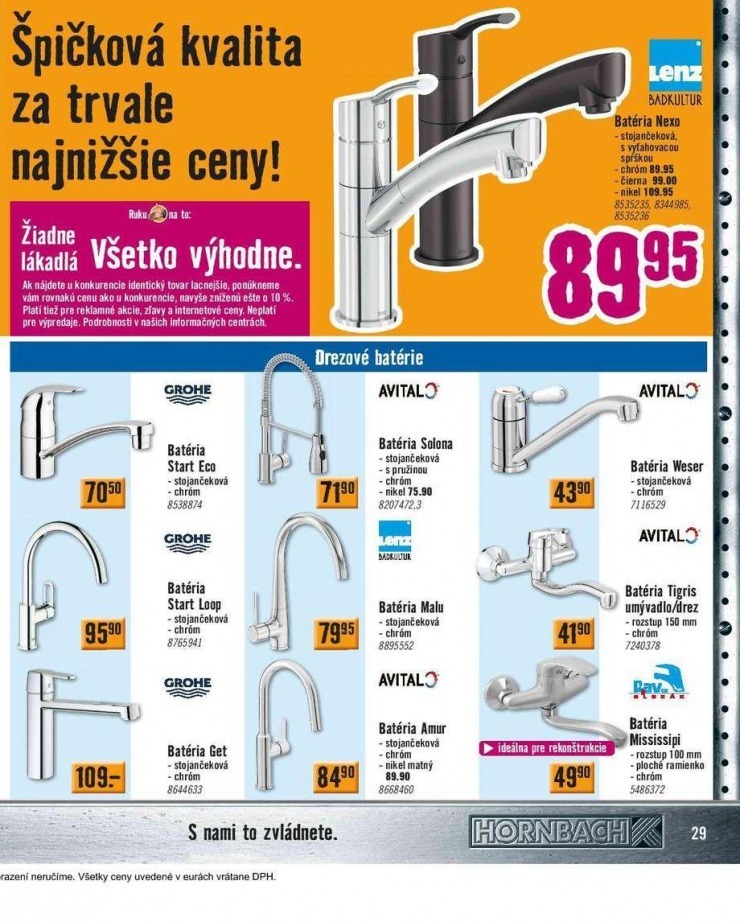 leták extra ponuka HORNBACH strana 29 leták extra ponuka HORNBACH strana 29