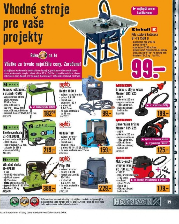 leták extra ponuka HORNBACH strana 39 leták extra ponuka HORNBACH strana 39