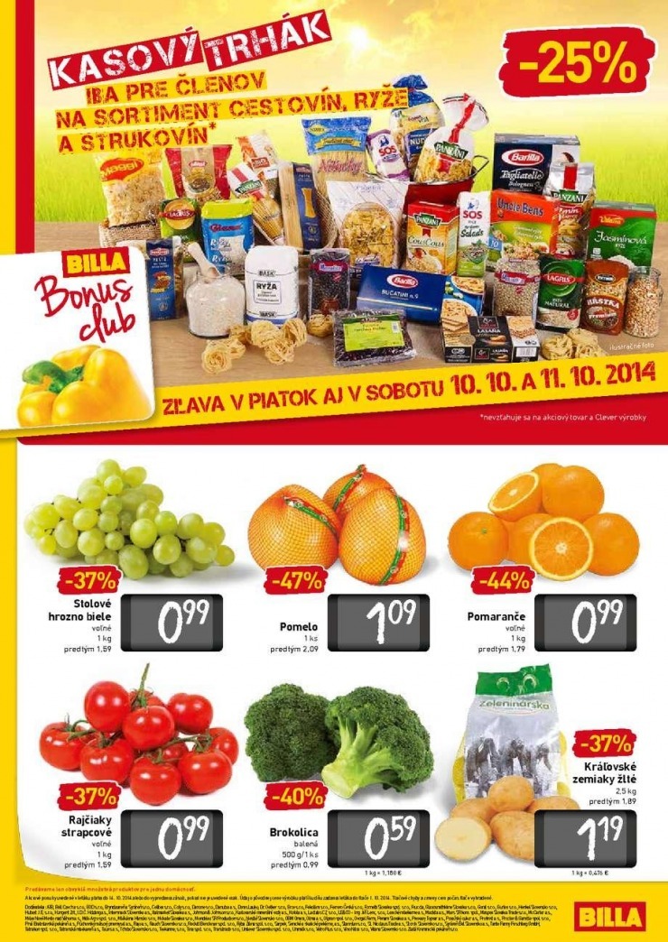 leták akciový Billa leták strana 14 leták akciový Billa leták strana 14