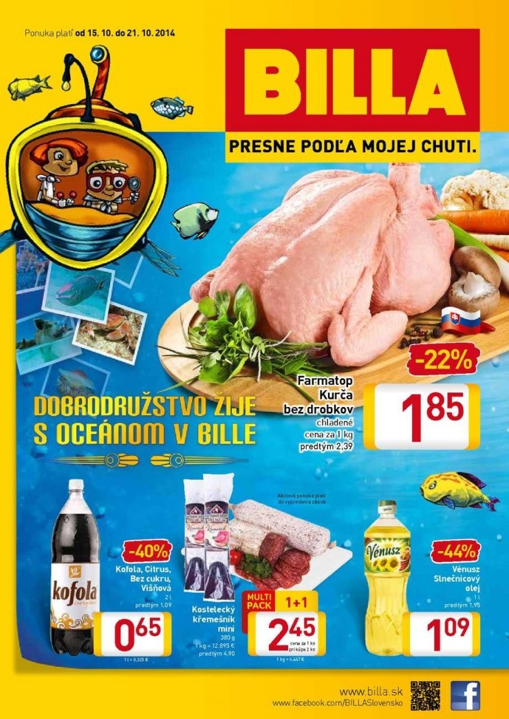 leták extra ponuka Billa strana 1 leták extra ponuka Billa strana 1