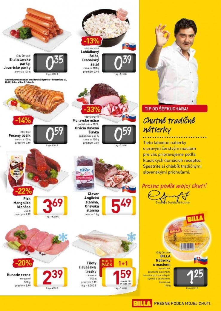 leták extra ponuka Billa strana 3 leták extra ponuka Billa strana 3