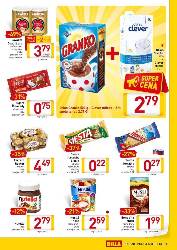 leták extra ponuka Billa strana 11 leták extra ponuka Billa strana 11