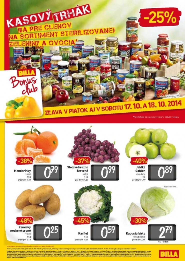 leták extra ponuka Billa strana 14 leták extra ponuka Billa strana 14