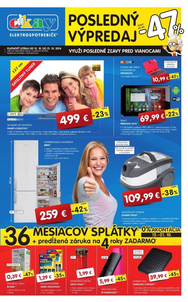 leták Okay leták - posledný výpredaj strana 1 leták Okay leták - posledný výpredaj strana 1