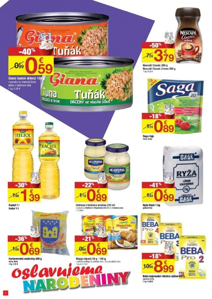 leták Carrefour leták - oslavujeme narodeniny strana 8 leták Carrefour leták - oslavujeme narodeniny strana 8