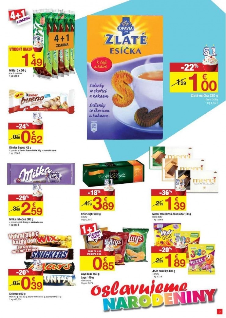 leták Carrefour leták - oslavujeme narodeniny strana 9 leták Carrefour leták - oslavujeme narodeniny strana 9