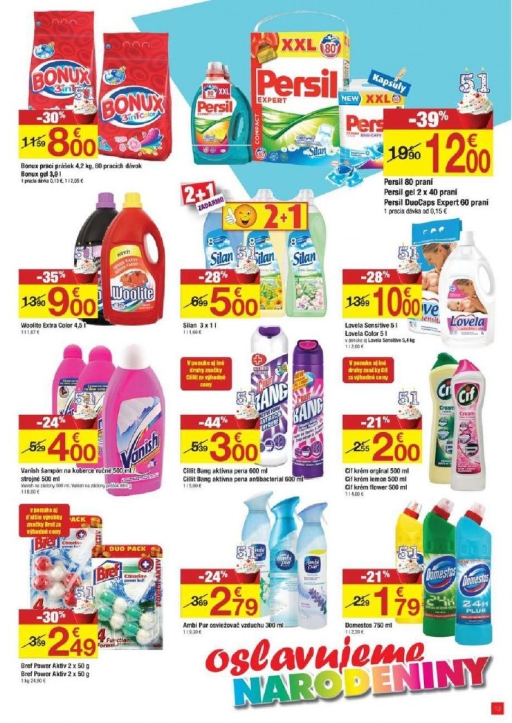 leták Carrefour leták - oslavujeme narodeniny strana 13 leták Carrefour leták - oslavujeme narodeniny strana 13