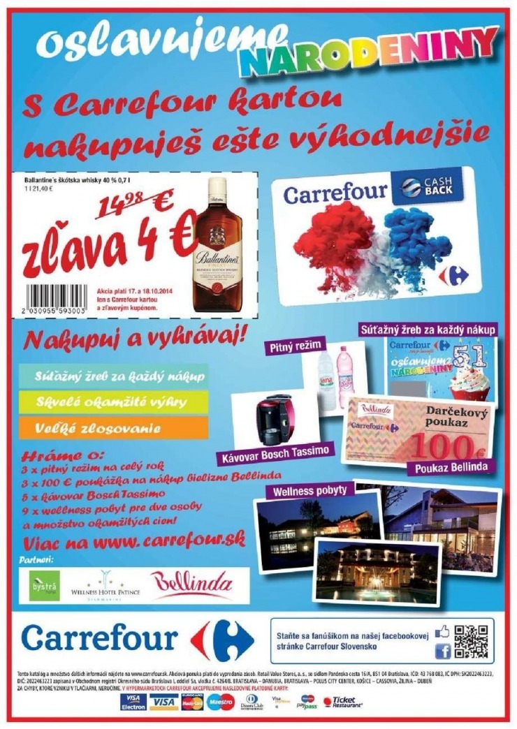 leták Carrefour leták - oslavujeme narodeniny strana 16 leták Carrefour leták - oslavujeme narodeniny strana 16