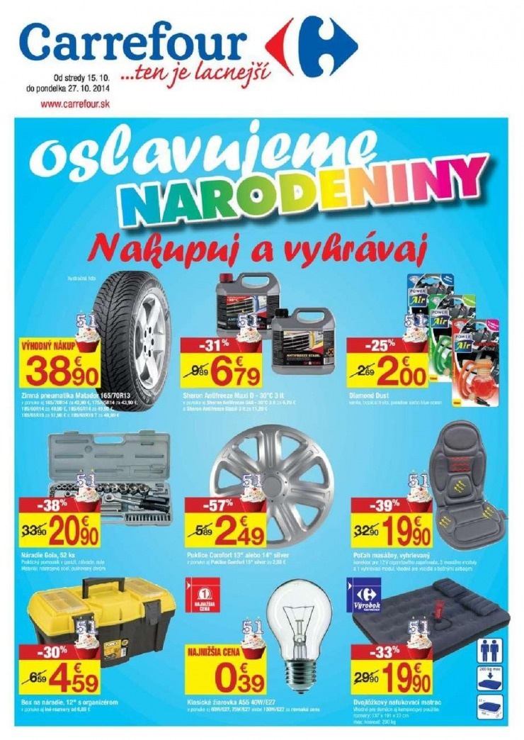 leták Carrefour leták - oslavujeme narodeniny strana 17 leták Carrefour leták - oslavujeme narodeniny strana 17