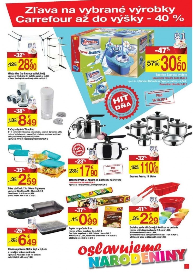 leták Carrefour leták - oslavujeme narodeniny strana 19 leták Carrefour leták - oslavujeme narodeniny strana 19