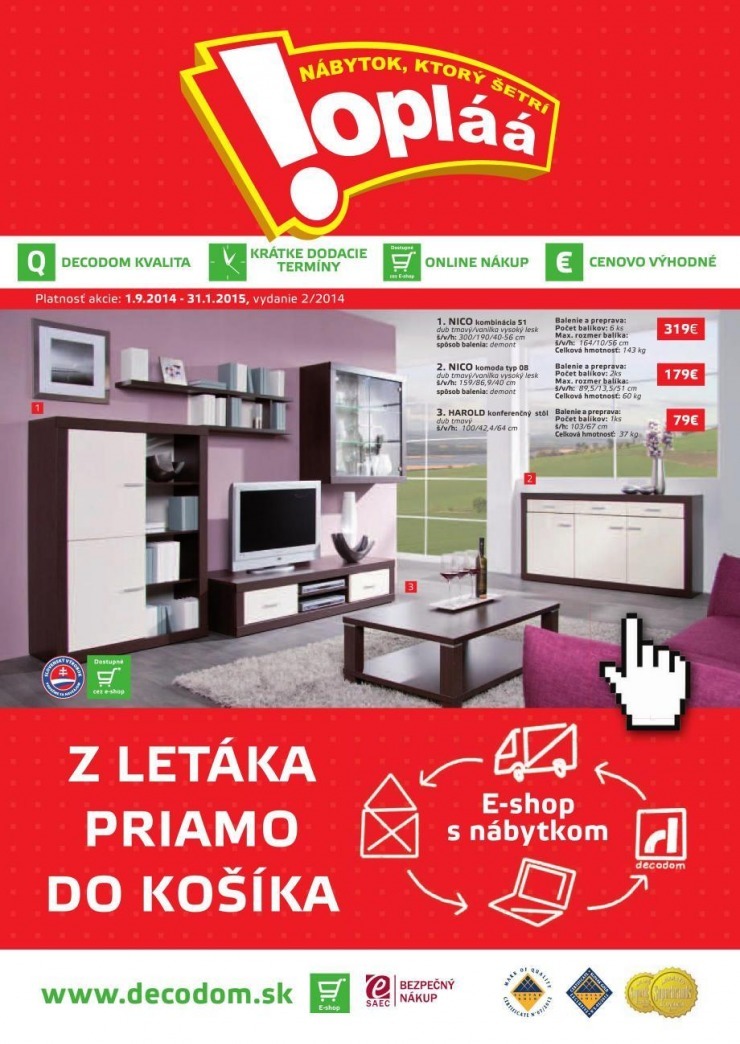 leták Decodom katalóg - OPLAA strana 1 leták Decodom katalóg - OPLAA strana 1