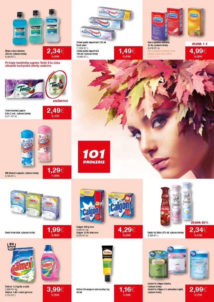 leták jedinečná ponuka 101 Drogerie strana 9 leták jedinečná ponuka 101 Drogerie strana 9