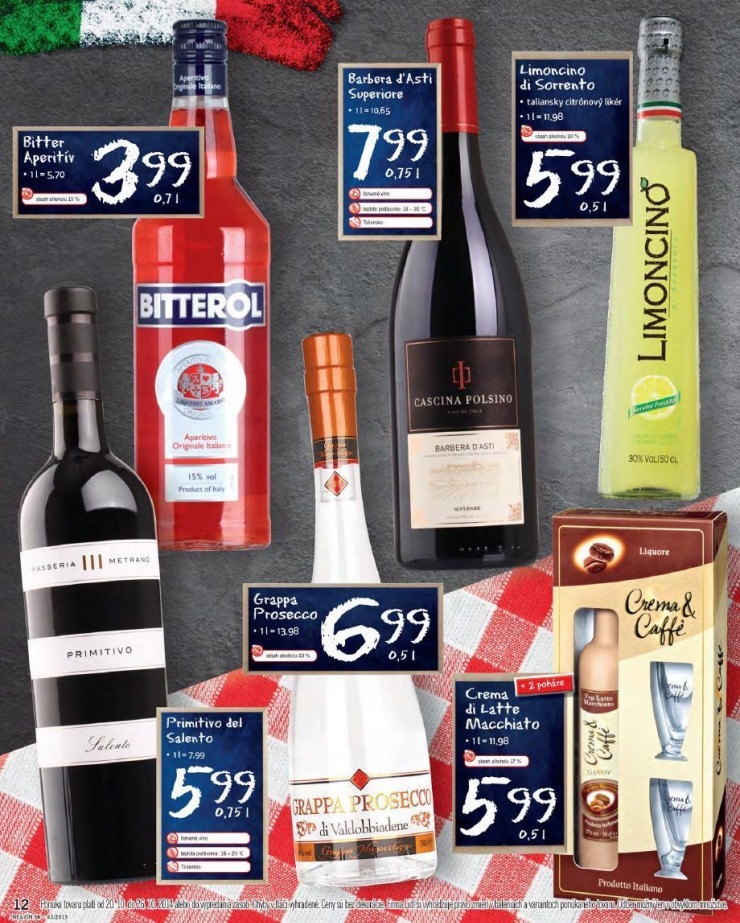 leták leták Lidl - Talianske týždne strana 12 leták leták Lidl - Talianske týždne strana 12