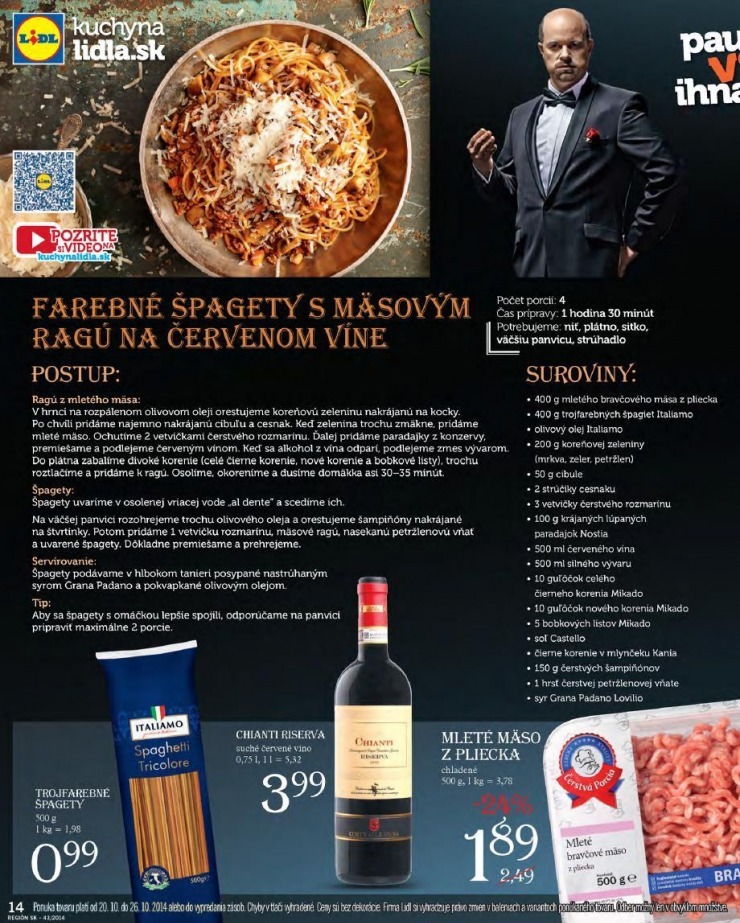 leták leták Lidl - Talianske týždne strana 14 leták leták Lidl - Talianske týždne strana 14