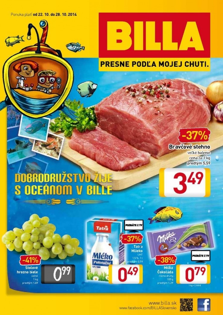 leták aktuálna ponuka Billa strana 1 leták aktuálna ponuka Billa strana 1