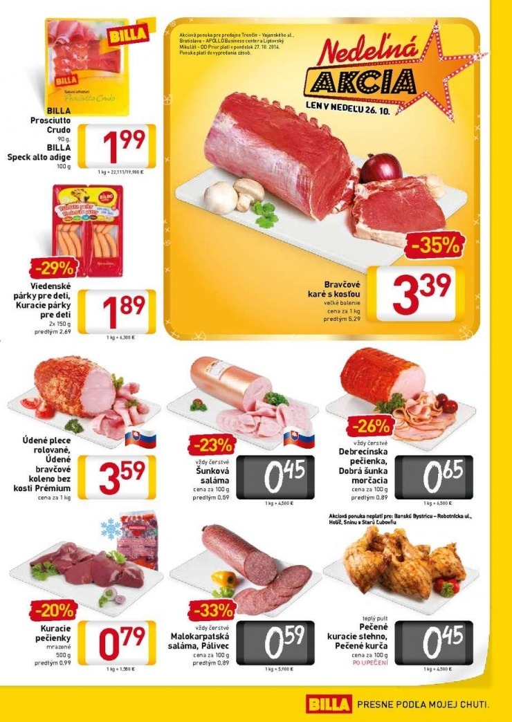 leták aktuálna ponuka Billa strana 3 leták aktuálna ponuka Billa strana 3