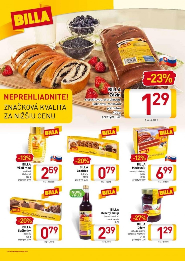 leták aktuálna ponuka Billa strana 6 leták aktuálna ponuka Billa strana 6