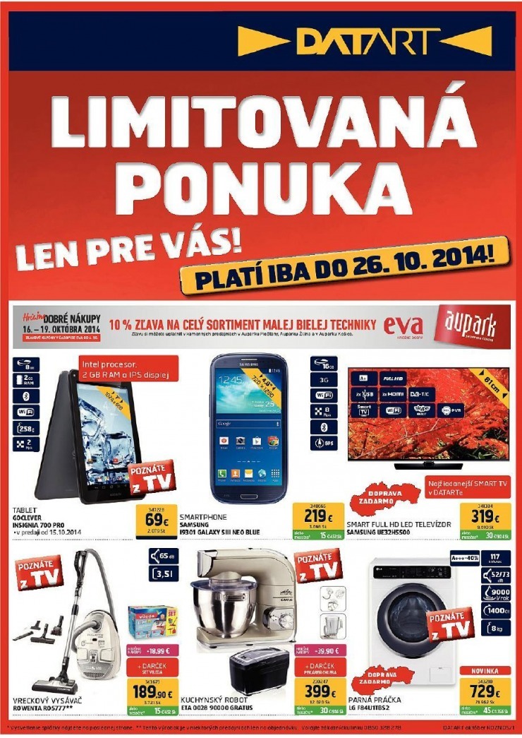 leták exkluzívny leták Datart strana 1 leták exkluzívny leták Datart strana 1