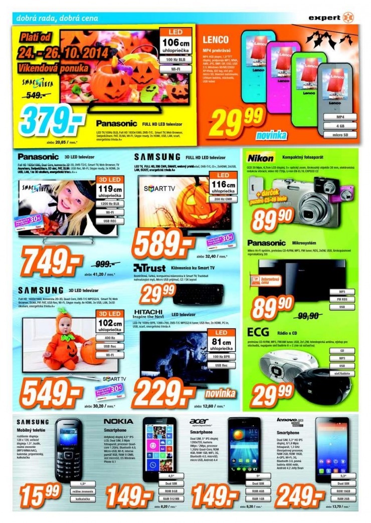 leták Expert Elektro leták - Hallowenská cenová párty strana 2 leták Expert Elektro leták - Hallowenská cenová párty strana 2