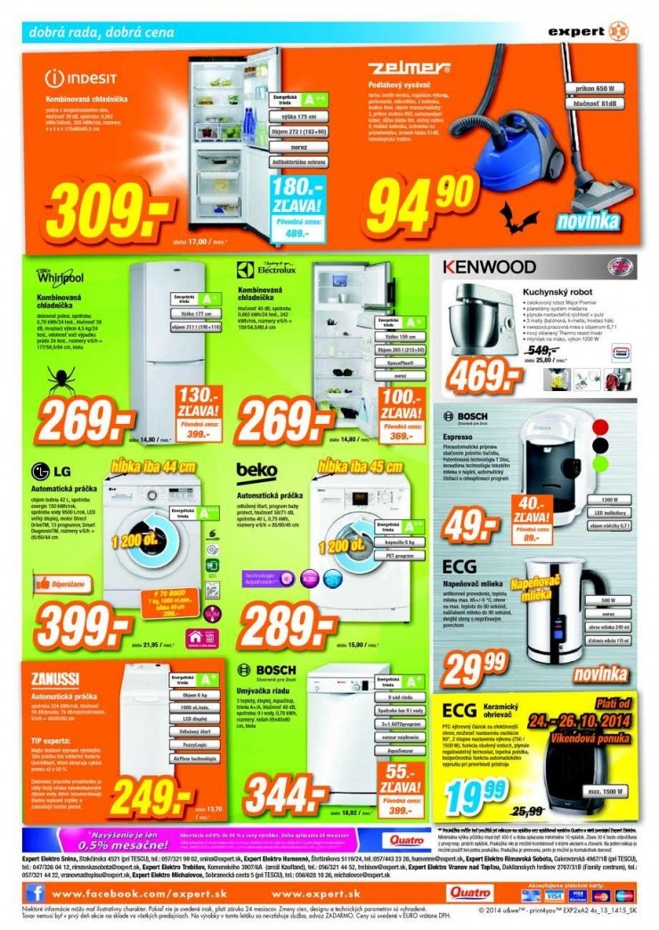 leták Expert Elektro leták - Hallowenská cenová párty strana 4 leták Expert Elektro leták - Hallowenská cenová párty strana 4