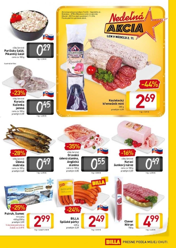 leták Billa akčný leták strana 3 leták Billa akčný leták strana 3