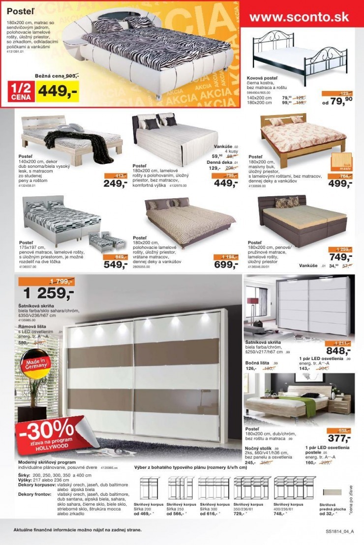 leták Sconto špeciálny leták strana 4 leták Sconto špeciálny leták strana 4