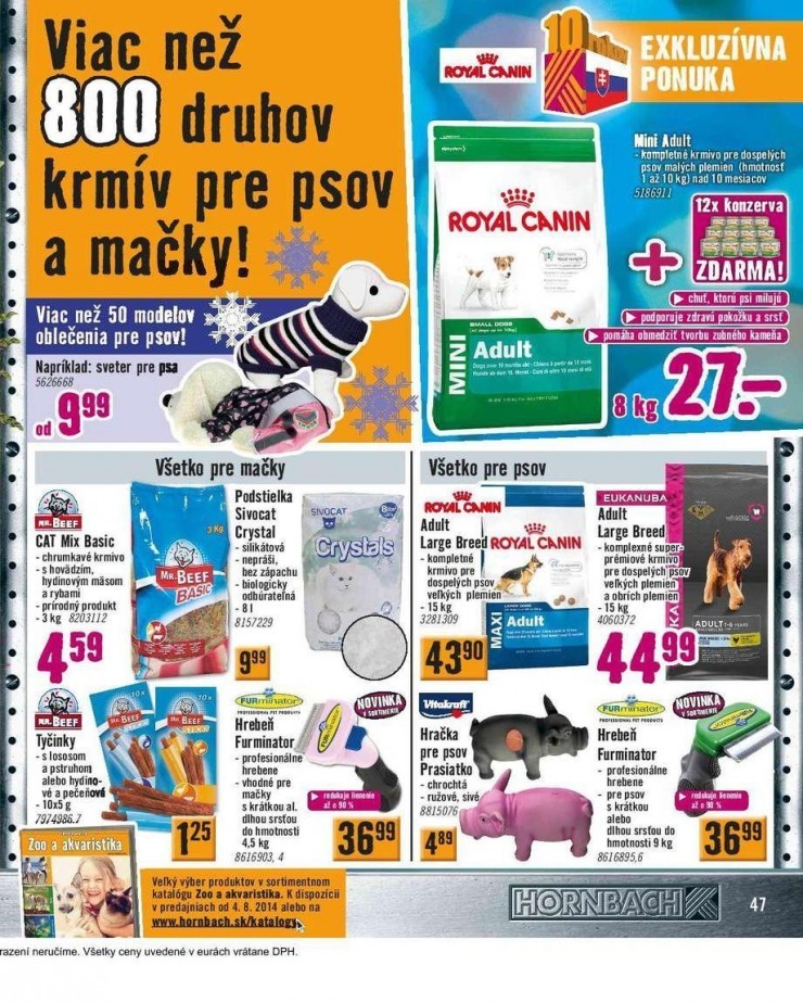 leták exkluzívny leták HORNBACH strana 47 leták exkluzívny leták HORNBACH strana 47